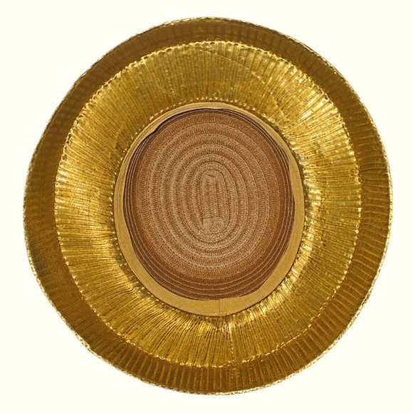 Vintage Elegant Gold Women's Hat - Picture 6 of 6